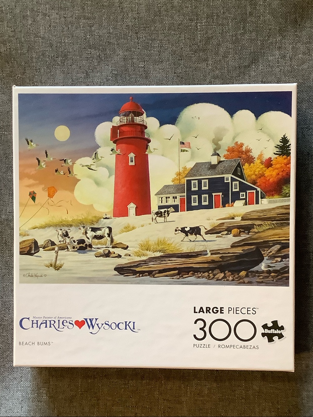 Buffalo Games Beach Bums by Charles Wysocki 300 piece puzzle